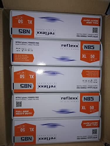GUANTI REFLEXX N85 ARANCIO CARTONE 500 PEZZI XL (XL)
