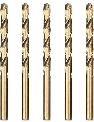 Meccion HSS-Co Professional metallborr 6.5mm Spiralborrar för borrning av rostfritt stål och metall, DIN 338