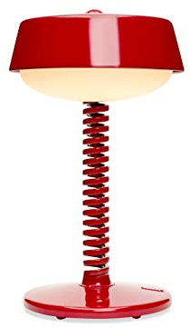 Fatboy Bellboy LED Tischlampe - Indoor & Outdoor Lampe - 30cm - Lobby Rot | Dimmbare Nachttischlampe mit Ladefunktion, Tischlampe Kabellos, Akku für 9 bis 90 Stunden, 2700K Leselampe, Tischleuchte