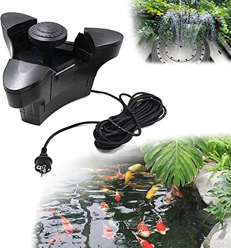 Pond Skimmer Floating, Pond Waste Disposer, Filter Sponge and Fountain Attachment Surface Extractor, Pond Skimmer for Large Pond, Garden Pond, Courtyard Pond