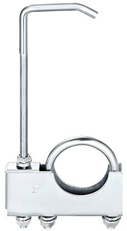 2 Universal Exhaust Clamp with Hook for Car and Truck Exhaust Pipe Hanger