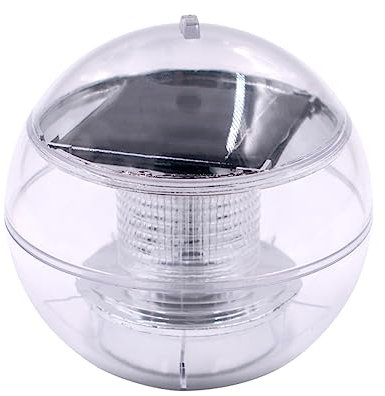OSALADI Schwimmende Teichlichter Solar Aus Abs-kunststoff Mit Farbwechselnder Led-lampe Kugel-nachtlicht Für Garten Schwimmbad Teich Party Heimdekoration