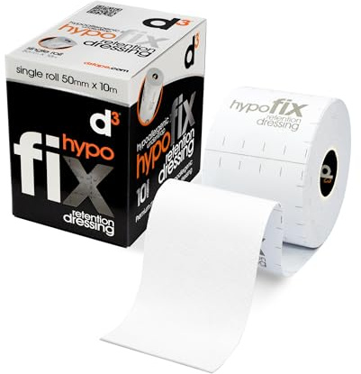 d3 HypoFix 2 x 11 Yards (1 Roll) Hypoallergenic Underwrap Retention Dressing Fixation Tape Medical Dressing Adhesive Sports Wound Fixing Tape
