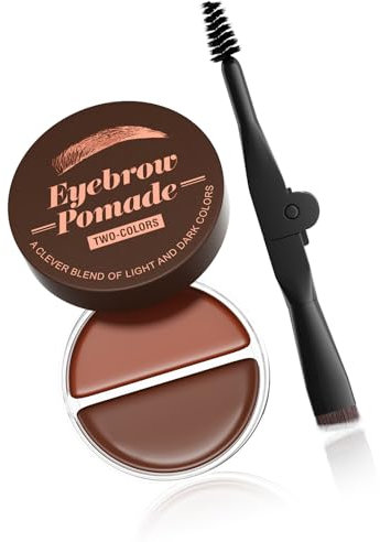 2-in-1-Brauenpomade Zweifarbige Augenbrauenpomade Mit Pinsel Hochpigmentierte Augenbrauenpomade Für Augenbrauen Make Up
