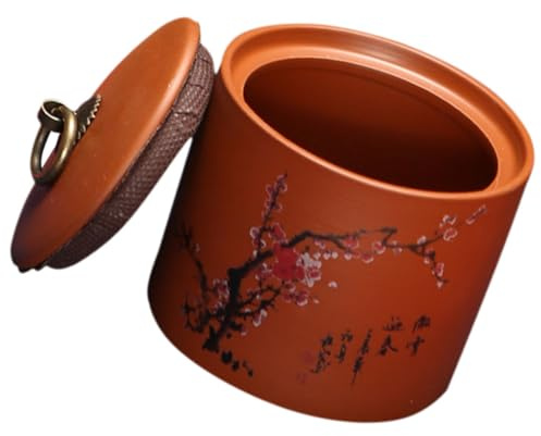 PRETYZOOM Pot à Thé En Céramique Scellé Avec Couvercle Récipient à Thé Et Bonbons Matériau En Céramique Design Élégant Maison Cuisine En Vrac