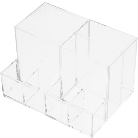 VINTORKY Acrylic Makeup Brush Organiser Makeup Tray Cosmetic Organiser Tray Storage Container Easy to Use