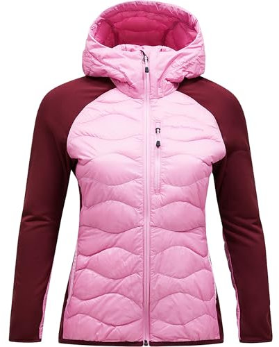 Peak Performance Damen Helium Down Hybrid Hoodie Jacke, morning dew-obscure, L