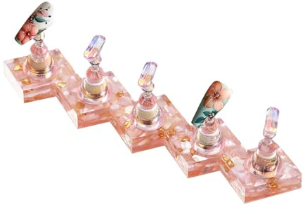 Generisk nagelstativ display | magnetiska nagelspetsar stående | akrylnageldisplay | återanvändbar klibbig nageldisplaystativ, lämplig för nagelstudior, skönhetsproffs