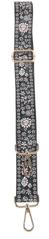 PartyKindom Adjustable Vintage Banjo Strap Retro Patterns Musical Instrument Shoulder Belt Accessory
