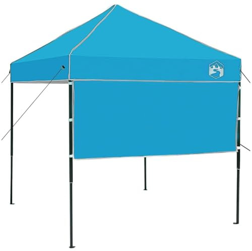vidaXL Tenda a baldacchino Blu 200 x 200 cm in Tessuto Oxford Che resiste al Vento. È Perfetta per Feste ed Eventi, ed è Super Facile da Montare in Giardino o sulla terrazza. Due Persone Possono Ass