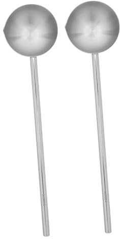 Ciieeo 2pièces Louche Acier Inoxydable Petite Cuillère à Mélanger Louche à Soupe De Mini Cuillères Pour Cuisson Précise Et Versement Facile