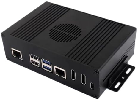 Cassa PCIE di Gigabit Ethernet di recinzione del metallo per il piccolo computer al raffreddamento dell'adattatore di rete e doppio display al caso dell'adattatore di Ethernet