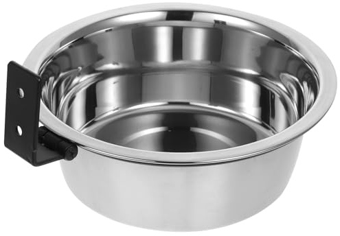 DECHOUS Gamelle Surélevée pour Chien 20 CM en Acier Inoxydable Bol d'eau en Caisse et Bol de Nourriture pour Animaux de Compagnie Mangeoire Murale Multifonction pour Chiots et Chiens