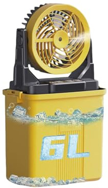 Oxxggkao Ventilateur brumisateur oscillant rechargeable 20 000 mAh Vitesse réglable 72 h d'autonomie Intérieur Extérieur Circulation de l'air Ventilateur de camping