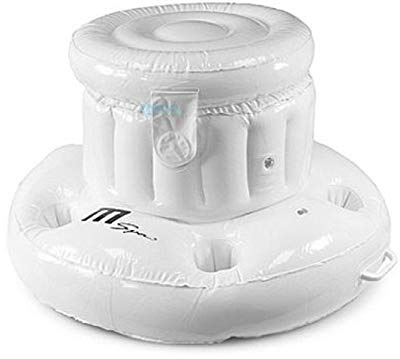 MSpa aufblasbares Tablett für Eisgetränke und Snacks, Zubehör für Whirlpool-Partys, Weiß