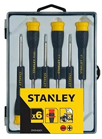 Jeu de 6 Micro Tournevis - STANLEY - STHT0-62631 - 4 Fente + 2 Phillips