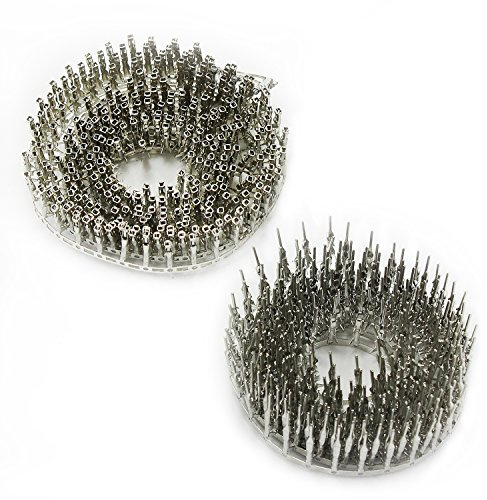 Aussel 200 pezzi Passo 2,54 mm maschio femmina connettore pin Dupont Jumper cavo Pin Crimp connettore Terminale