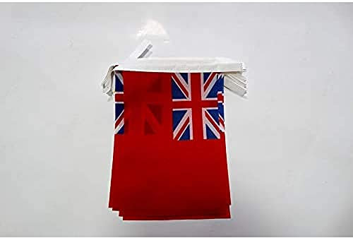 AZ FLAG Festone Regno Unito Red Ensign 6 m 20 bandiere Poliestere Leggero
