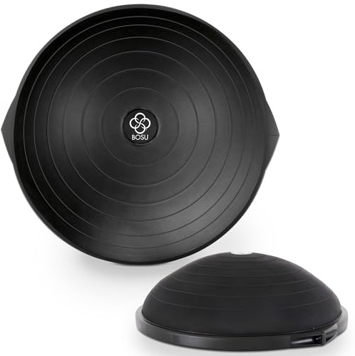 BOSU 26 Inch Pro Balance Trainer, Half Ball Multifunctional Workout Equipment – Commercial-Grade Home Gym Stability Dome for Exercise and Training with Guided Workouts and Hand Pump