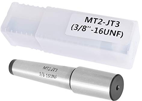findmall MT2 To JT3 End Type Drill Chuck Arbor Fit for CNC Lathes, Ordinary Manual Lathes and High-Speed Lathes