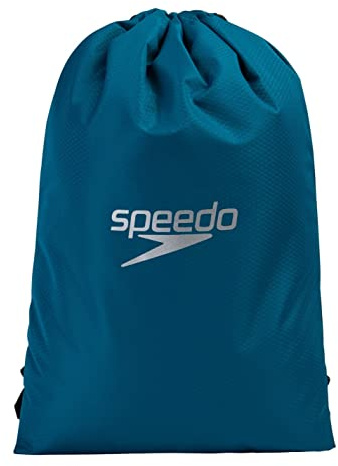 Speedo Unisex-Adult Pool Bag | Swim Bag | Kit Bag, Nordic Teal/Black/Green Glow, One Size