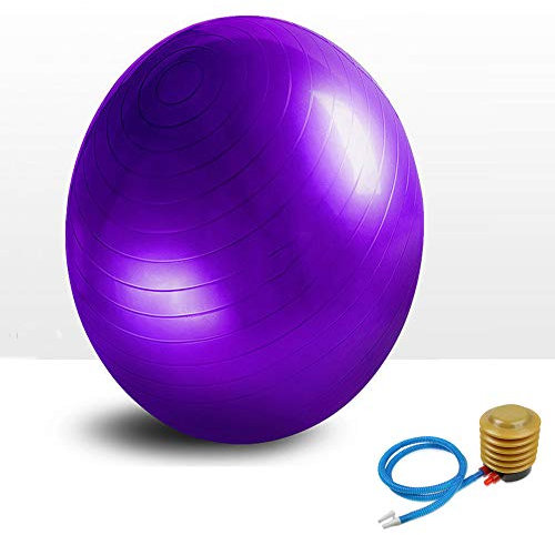ZCXBHD 55/65/75 / 85cm Yoga Ball Anti Burst Übung Aerobic Fitness Stabilität Übung Balance Yoga Pilates Workout,C 55CM