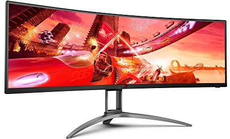 AOC Monitor AGON AG493UCX - 49 pulgadas Curved 1800R, Dual QHD, 120 Hz, 1ms, VA, FreeSync Premium Pro, 5120x1440, 550 cd/m, HDMI 2x2.0, Displayport 1x1.4