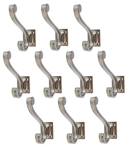 Hammer and Tongs Quadratischer R�ckenhut & Kleiderhaken - W35mm X H105mm - Raw - Pack Von 10