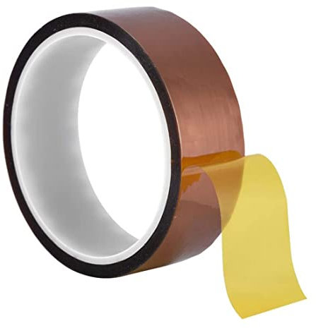 MaoNativey Cinta de Alta Temperatura, Cinta Resistente al Calor Cinta enmascarar poliimida Cinta Kapton para Placas Circuito enmascaramiento Protección de PCB, Soldadura de Estaño(30mm x 33m)
