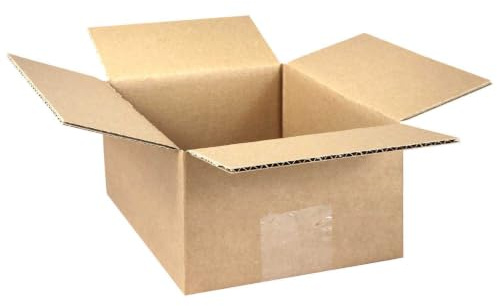 smiley pack 100 Stück Faltkartons 200 x 150 x 90 mm KK10 braun | Versandkarton aus Wellpappe 1 wellig – Verpackungskartons Pappkarton Versandbox Paket Päckchen