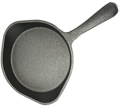 Cabilock Mini Sartén Antiadherente Para Tortillas y Panqueques Para Cocina Casa y Camping Fabricada Fundido Para Porciones Individuales Fácil De Limpiar y Usar