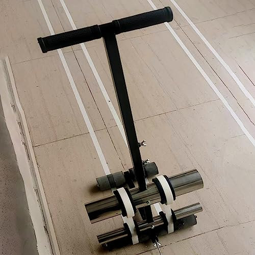 Ghoyvls Manueller Bodenbandapplikator FüR KrankenhäUser, Turnhallen, Schulen, Gewerbliche Zwecke, Reparatur Von Bodenmarkierungen, HandgefüHrte Boden-/Linienmarkierungsmaschine