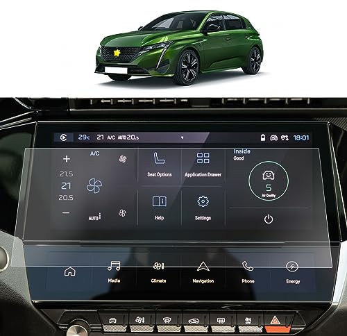 SKTU [2 pièces] Film de protection d'écran compatible avec Peu*geot 308 SW P5 2022 2023 10 i-Cockpit GPS PET Protégé écran