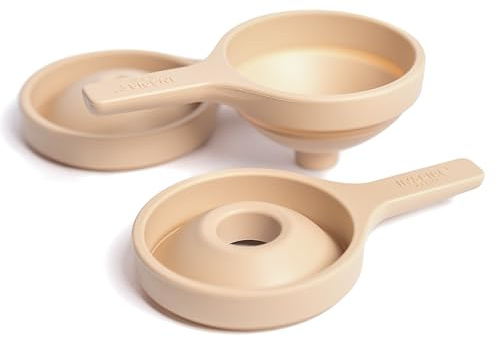 3 x Natürlich Trichter für Kinder | Trichter für Wasser und Sand | Farbige Trichter für Kinder | Zubehör für Sand- und Wasserspiele | Ab 18 Monaten | Tuff Tray Zubehör