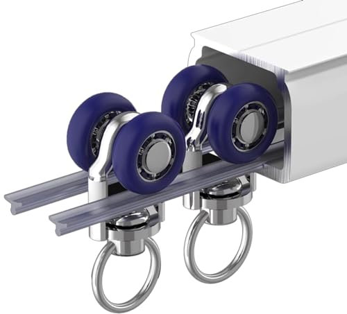 Vorhangschiene Gardinenschiene Gardinenstange Weiß Vorhangschienen Set – Kommt Mit Schiene, Rollenhaken, Installationszubehör – Fenster-Vorhangschiene Mit Metall-Vorhanghaken, Bettvorhänge, Raumteiler