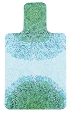 Fansu Esterilla de Pilates Antideslizante para Reformer, Pilates Reformer Mat para Máquina Portátil Colchoneta de Pilates Suave y Cómoda para Yoga Ejercicio Gimnasio (56x96cm,Mandala Verde)