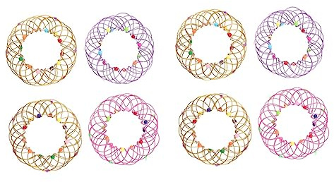 STOBAZA 8stücke Teiliges Mandala Blumenkorb Spielzeug Mit Arten Von Veränderbaren Eisenringen Kreatives Dekompressionsspielzeug Für Dekoration Zu Hause Und Partys