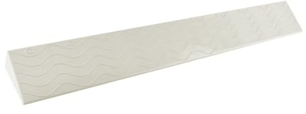 Schwellenrampe Türschwelle für Saugroboter, Staubsauger Roboter, Rollstuhl - 99cm Länge, 1cm Höhe - Bordsteinrampe Creme