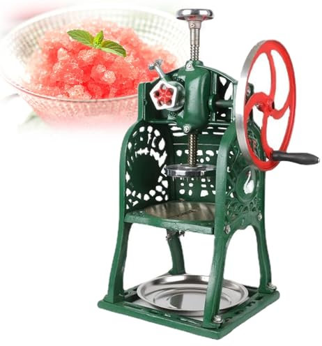 MTTXY Tritaghiaccio Manuale per Neve, Tritaghiaccio con Design a Manovella, Tritaghiaccio Multifunzionale, Risparmio di Manodopera per La Casa, Negozio di Dolci, All'aperto, Supermercato