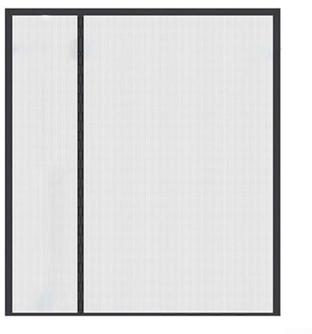 Türschutz aus Polyamid-Fasernetz, verbesserte kratzfeste magnetische Fliegengittertür, weiche Plüschkanten, starke Magnete, geeignet für 182,9 x 203,2 cm große Türen