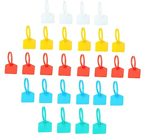 MERRYHAPY 100 Stück Nylon Kabelbinder Mit Etiketten Für Kabelorganisation Selbstsichernd Kabelbinder Groß Für Elektrische Leitungen Und Kabel