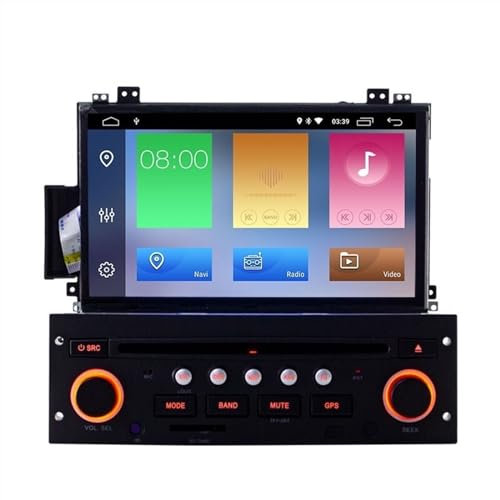 Wivplex LJDA Android 10 Car Multimedia Player C5 1 Din Autoradio Autoaudio WIFI Navigazione GPS Stereo DVD CD Volante Lettore multimediale radiofonico(Schwarz)
