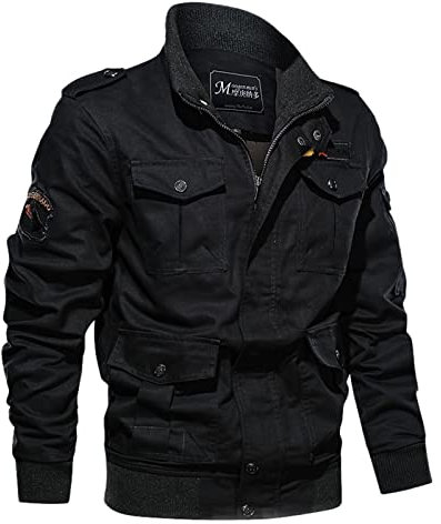 Men's Outdoor Down Jackets Winter Lapel Puffer Jacket Zip Up Thicken Insulated Warm Down Coat Windproof Waterproof Fleece Puffy Jackets B-Black