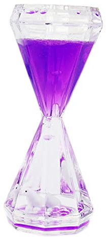 Sablier Liquide Jouets Sensoriels pour Relaxation, Liquid Motion Timer Bubblert Minuteur de Mouvement Lampe à Lave Colorée Fidget Toy Soulager Stress Jouet pour Enfant Adulte (Violet)