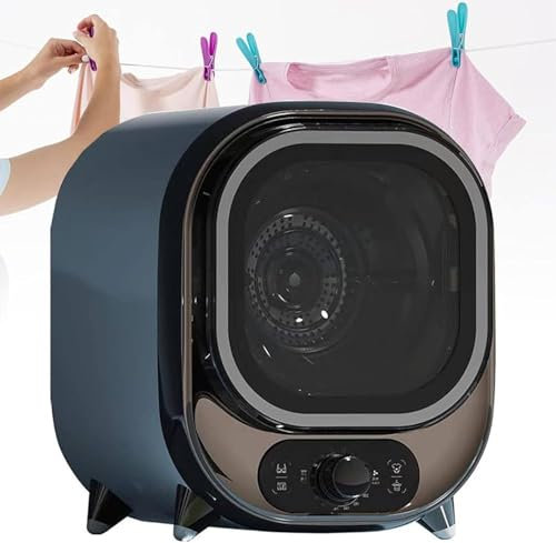 hKjPlvf Small Condenser Tumble Dryer, 5kg Kapazität, Kompakt, Portable, Brown