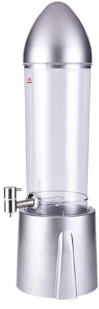 LOVIVER Dispensador de cerveza, dispensador de bebidas, barril de cerveza, torre de cerveza estable, dispensador de jugo de bebida para bar, cocina, hogar, Plata