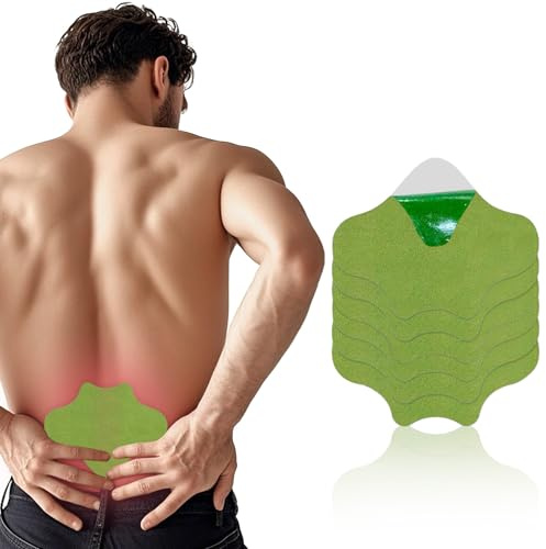 Pain Relief Patch, 60 Stück Kräuter schmerzlinderungspflaster, Wärmepflaster für Taille, Knie, Rücken, Nacken, Schultern und Muskelschmerzen, langanhaltende Linderung bei Gelenksteifheit und Zerrungen