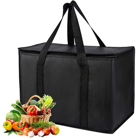 Kühltasche Groß Faltbar, Kühltaschen 35L, Thermotasche Picknicktasche, Kühltasche Auto Eistasche, Kühlbox für Picknick (41x26x33cm)