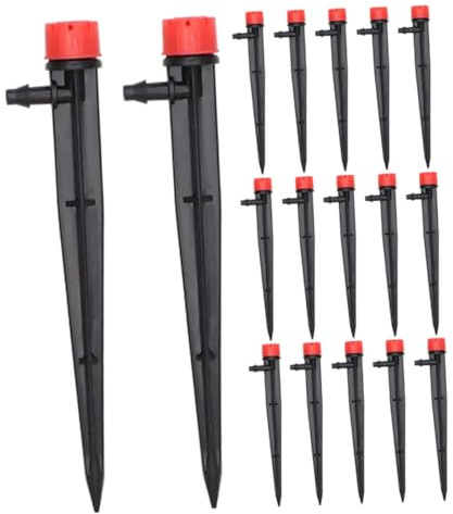 BESPORTBLE Emisores De Riego Por Goteo Ajustables 18cm Para Jardín 8 Salidas Sistema De Riego Por Goteo Para Macetas Instalación Fácil Ajustable y Conexión Rápida Adecuado Huertos y