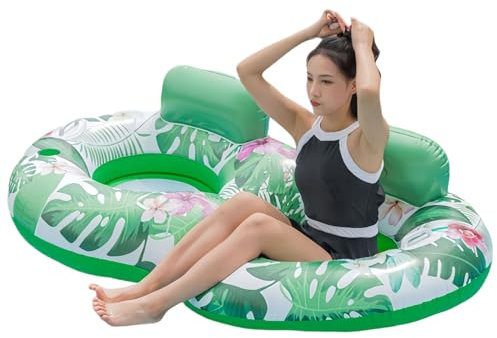 Gungtj Pool Liege Schwebematratze - PVC Aufblasbare Wasserliege - Wasserliege Zum Relaxen Im Pool Garten Und Reisen